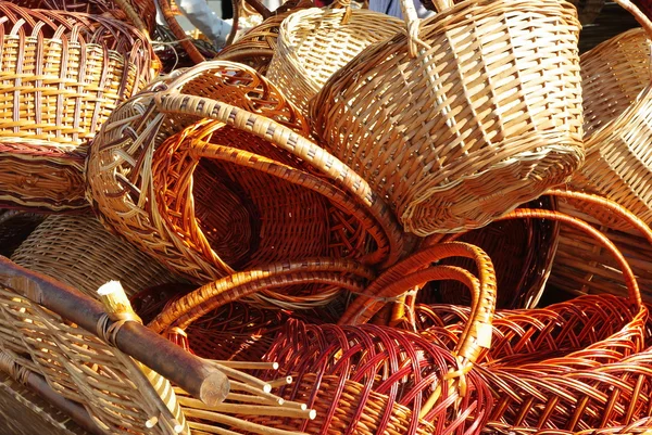 Dray full of baskets — Stock Photo, Image