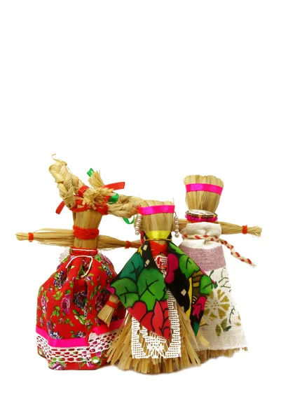 Bonecas de carnaval de férias eslavas — Fotografia de Stock