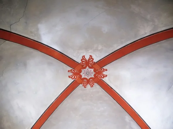 Plafond voûte de l'église médiévale — Photo