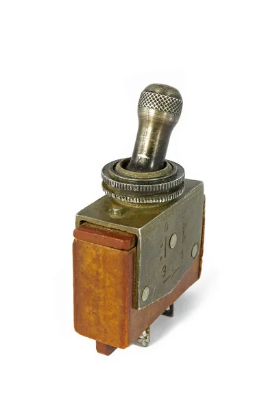 Old sovjet military toggle switch — Stock Photo, Image