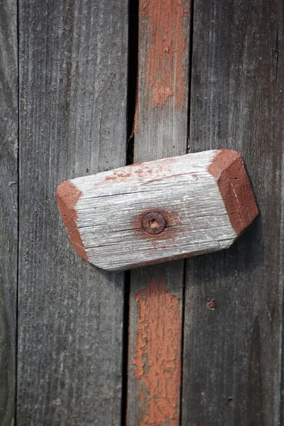 木製のドアのファスナー — ストック写真
