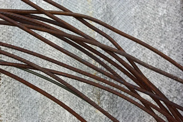 Vecchi fili di ferro arrugginiti — Foto Stock