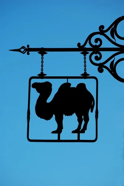 Sign with camel — Stock Photo, Image