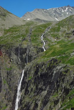 dağ nehir şelale Norveç