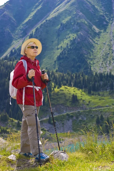 stock image Old women in mountain
