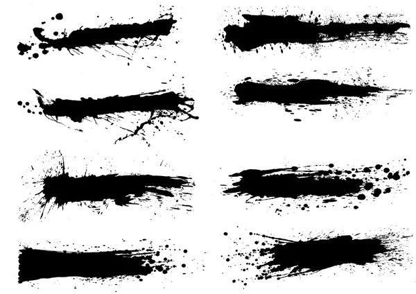 Set éclaboussures éclaboussées — Image vectorielle