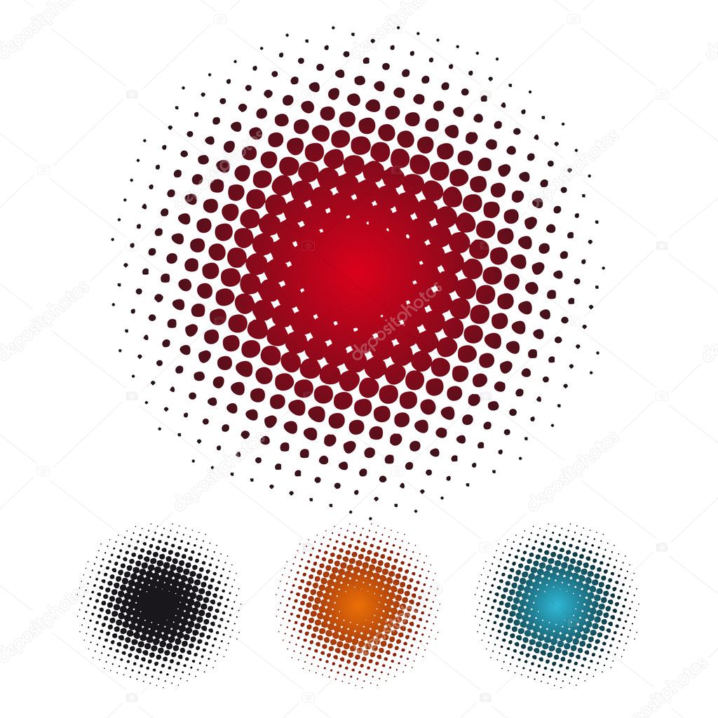Halftone dots backgrounds