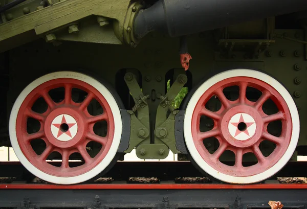 Locomotive wheels — Stock Photo, Image