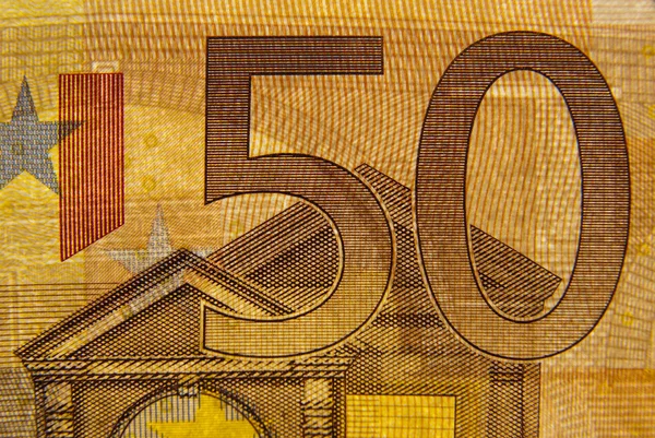 50 евро — стоковое фото