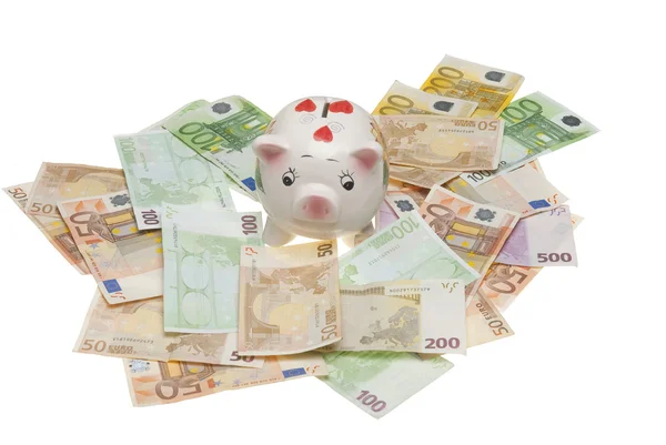 Euro piggy bank — Zdjęcie stockowe
