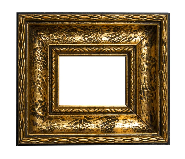 Retro heropleving oude gouden frame — Stockfoto