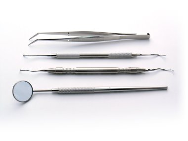 Dental Instruments in aray clipart