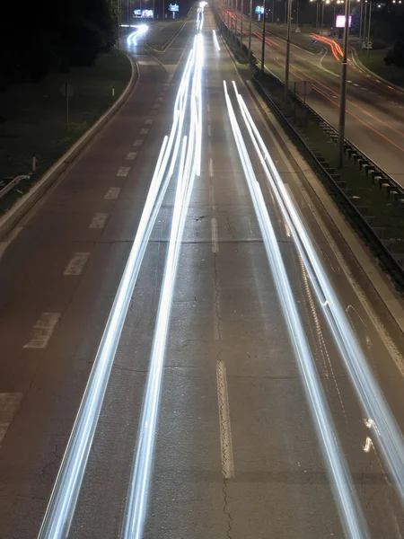 Free road by night — Stock Photo, Image