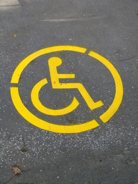 Símbolo de silla de ruedas —  Fotos de Stock