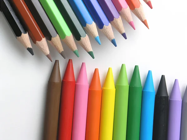 Artistic or children crayons — Stock Photo, Image