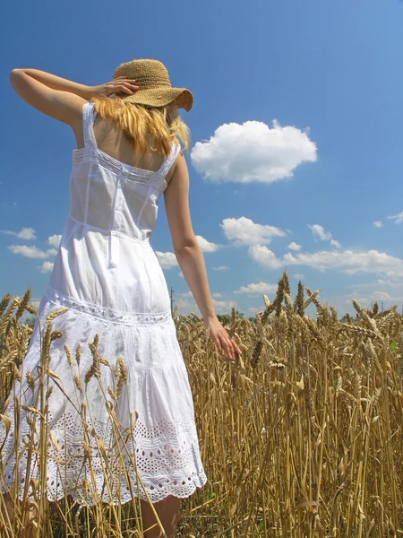 stock image Girl in field