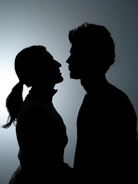 stock image Couple Silhouette