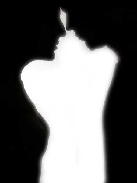 Couple Silhouette — Stock Photo, Image