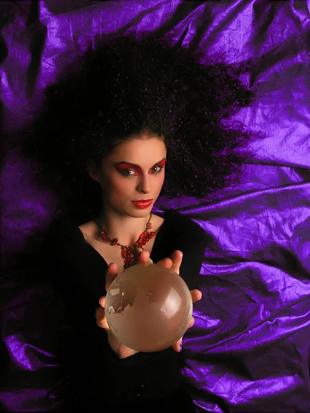Tiyatro makyajı - cadı — Stok fotoğraf
