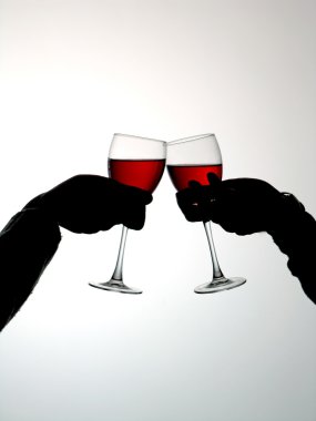 Couple drinking vine clipart