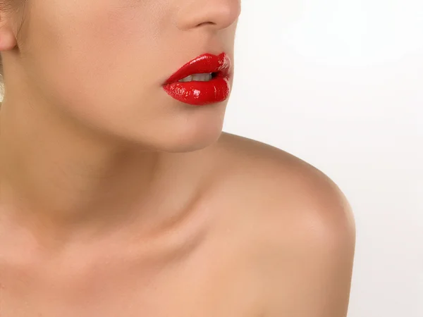 Güzellik dudak — Stok fotoğraf