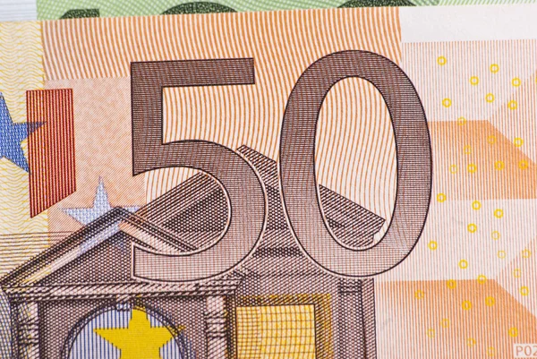 Fifty-euro bill — Stock Photo, Image