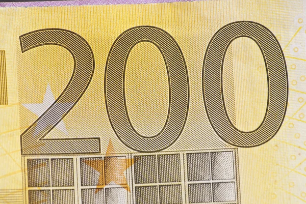 200 euro fatura — Stok fotoğraf