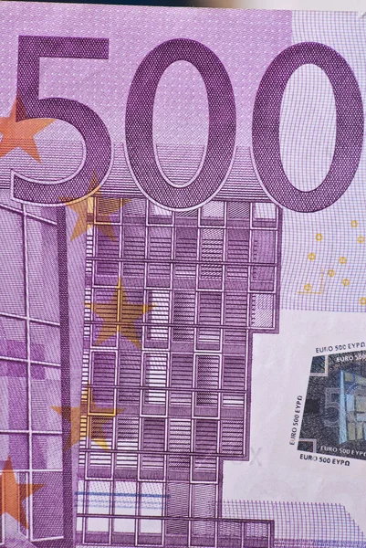 Pět set euro bankovek — Stock fotografie