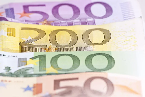 Euro penge makro - Stock-foto