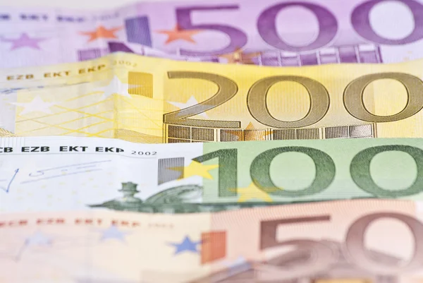 Euro Money Macro — Stock Photo, Image