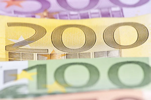 Μακροεντολή χρήματα ευρώ — Φωτογραφία Αρχείου