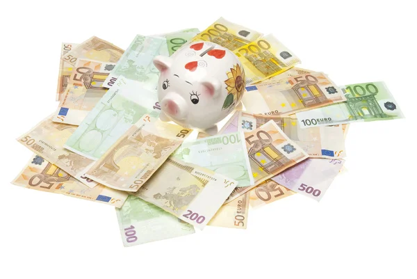 Euro piggy bank — Stock Photo, Image