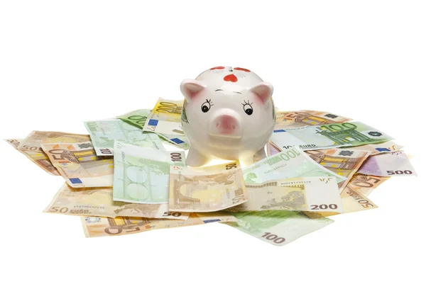 Euro piggy bank — Zdjęcie stockowe
