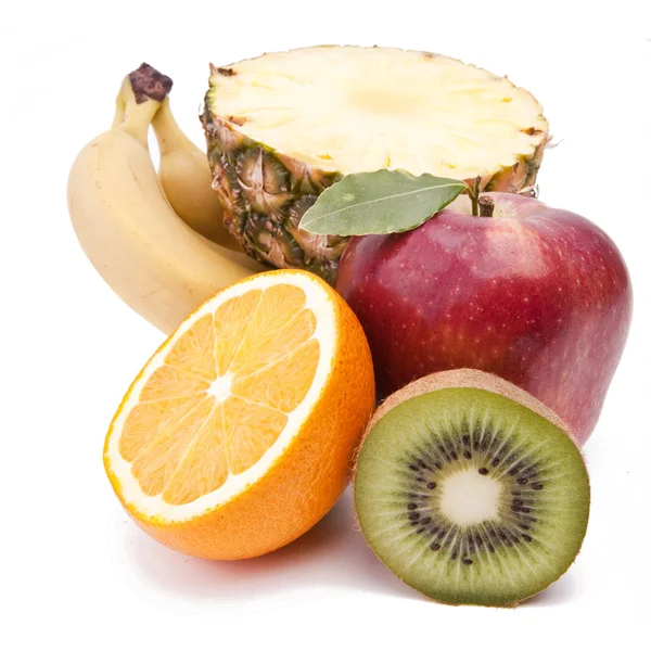 Frukter på vit — Stockfoto