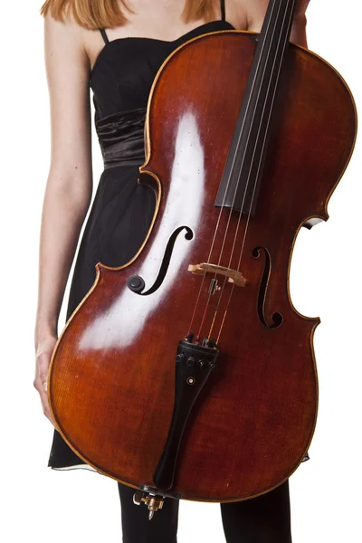 大提琴演奏 — 图库照片