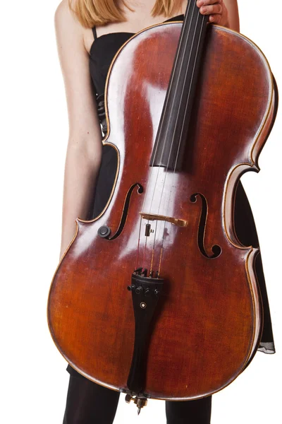 大提琴演奏 — 图库照片