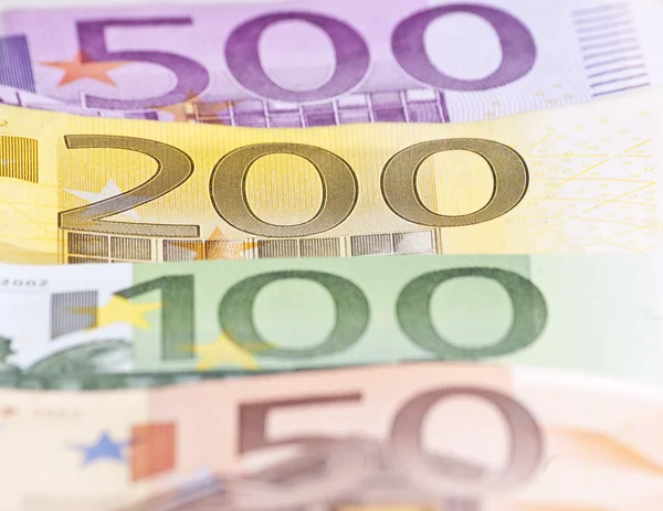 Евро Деньги Макро — стоковое фото