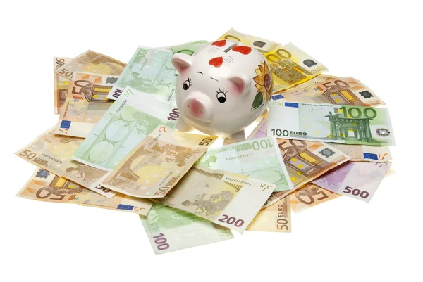 Euro sparegris bank - Stock-foto