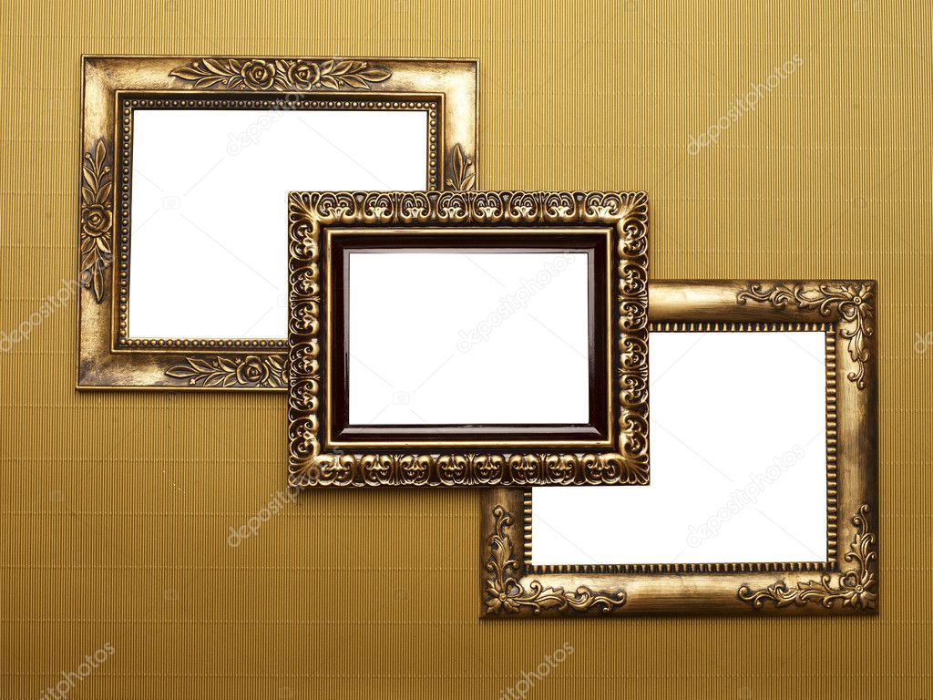 Three Old Picture Frames