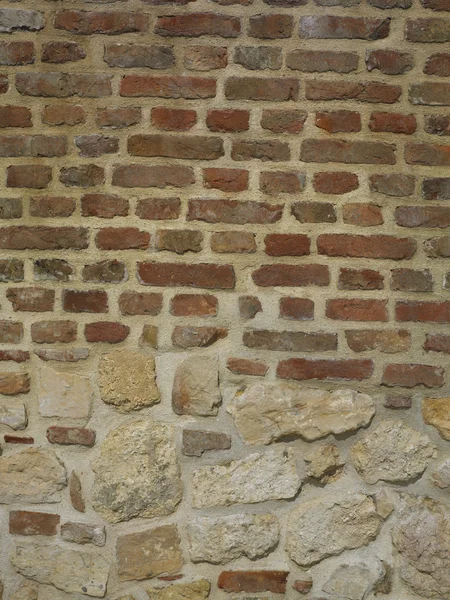 Brick and Rock Wall — Stock Photo, Image
