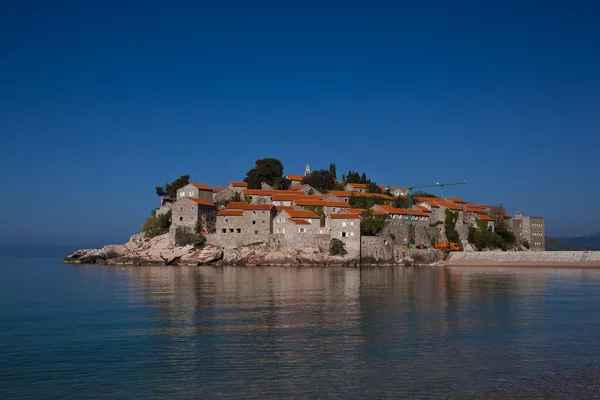 stock image Island Peninsula Sveti Stefan, Montenegro