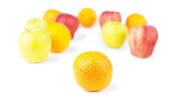 Oranje en fruit mix — Stockfoto