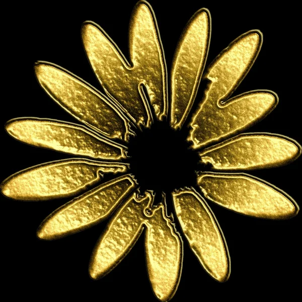 Goldene Blume — Stockfoto