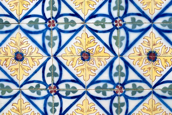 Azulejos esmaltados portugueses 014 — Foto de Stock