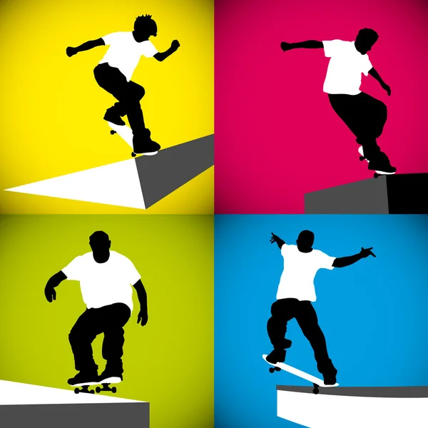 Curb patineur — Image vectorielle