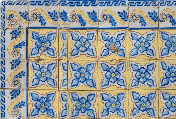 Azulejos esmaltados portugueses 076 — Foto de Stock