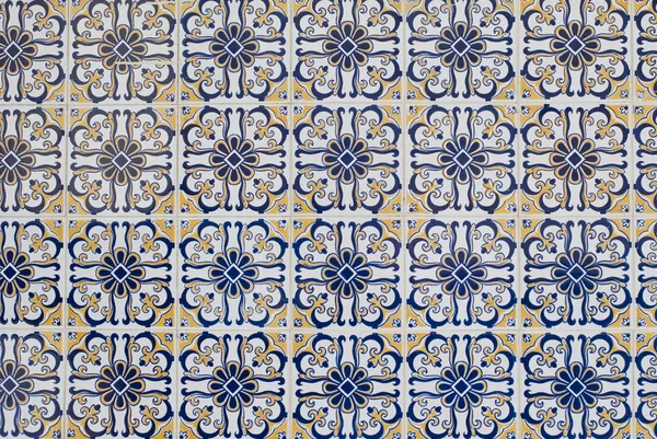 Azulejos esmaltados portugueses 101 — Foto de Stock