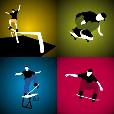 Skaters clipart