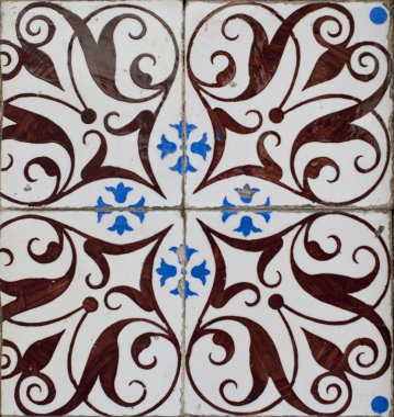 Portuguese glazed tiles 199 clipart