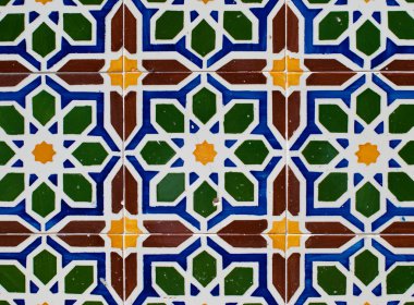 Portuguese glazed tiles 220 clipart